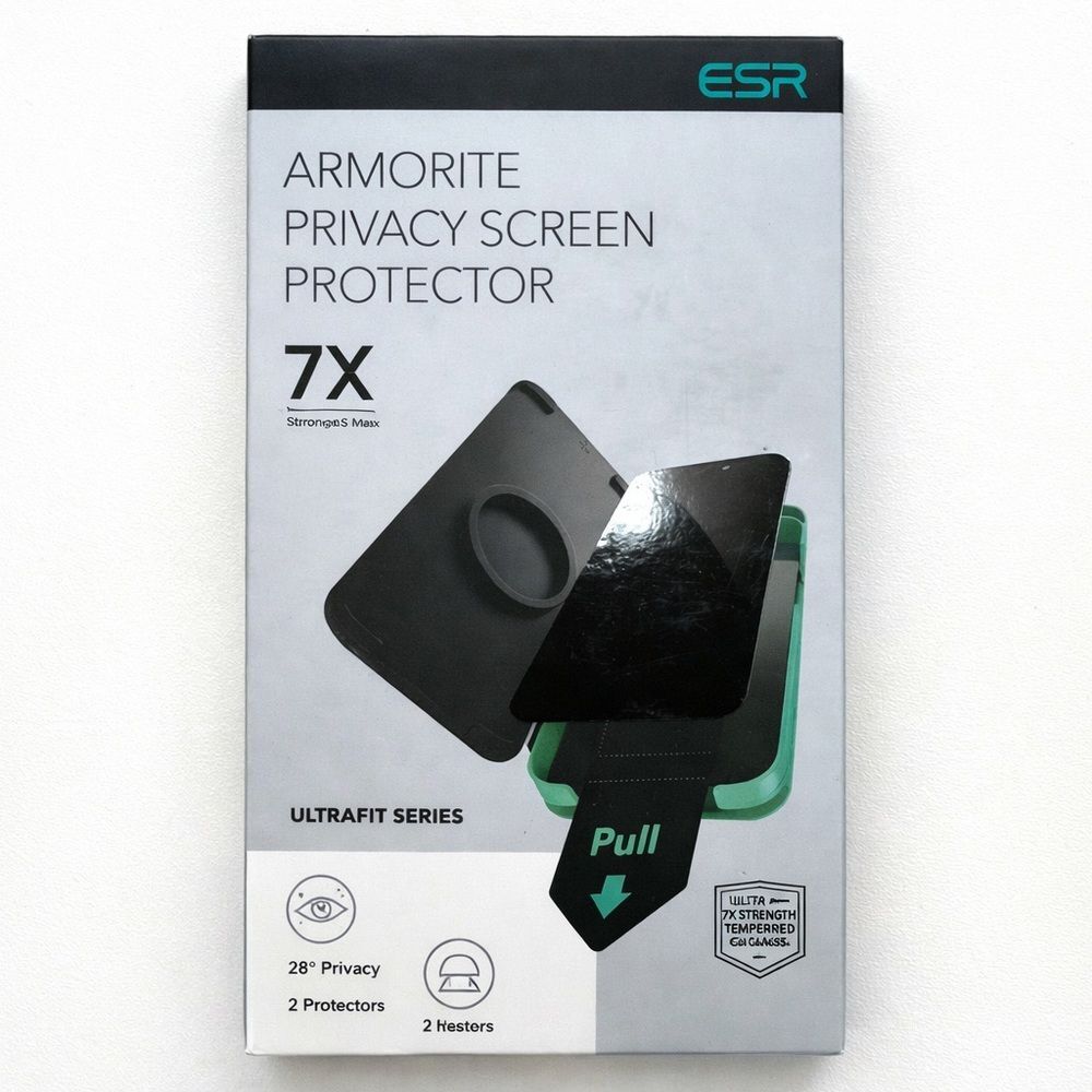 ESR Armorite Privacy Screen Protector iPhone XS Max Open Box New Tempered Glass